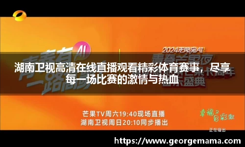 湖南卫视高清在线直播观看精彩体育赛事，尽享每一场比赛的激情与热血